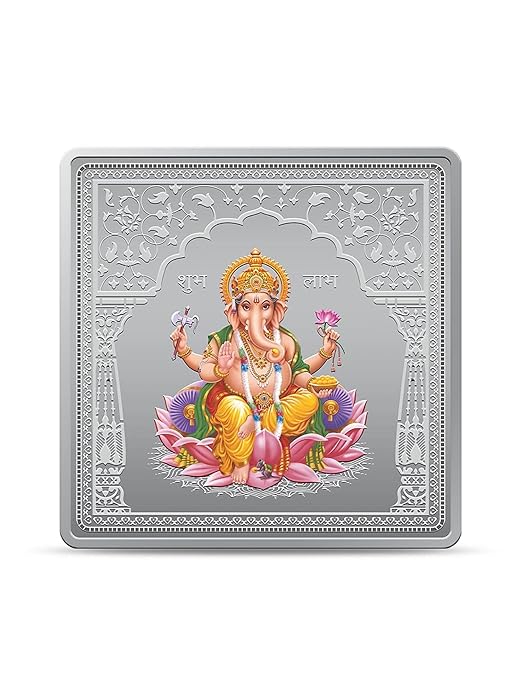 50g Silver Colour Bar (999.9) - Radha Krishna