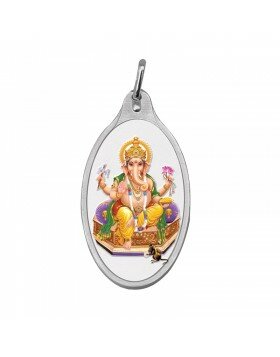Ganesha Silver Colour Pendant