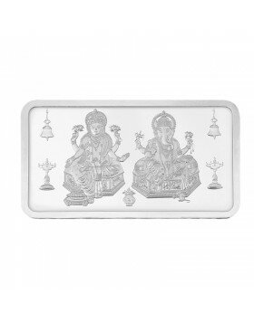 10g Silver Bar (999.9) - Lakshmi & Ganesha