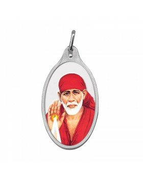 Sai Baba Silver Colour Pendant