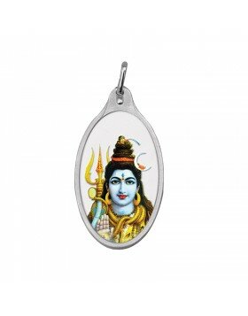 5.11g Silver Colour Pendant(999.9)-Shiva 