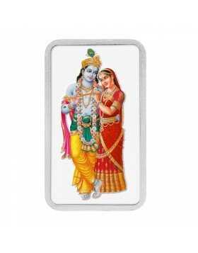 Radha Krishna 100g Silver Coin