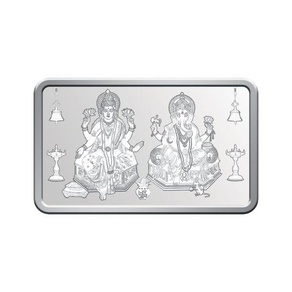 50g Silver Bar (999.9) - Lakshmi Ganesha