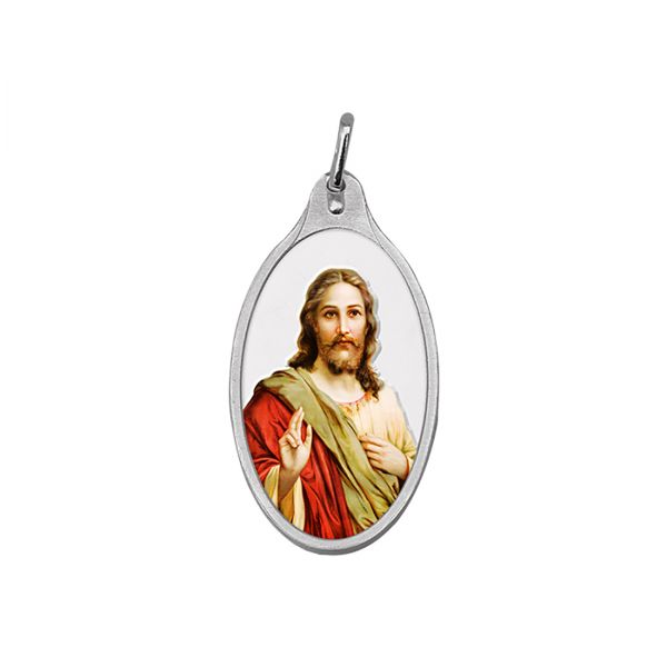 5.11g Silver Colour Pendant (999.9) - Jesus 