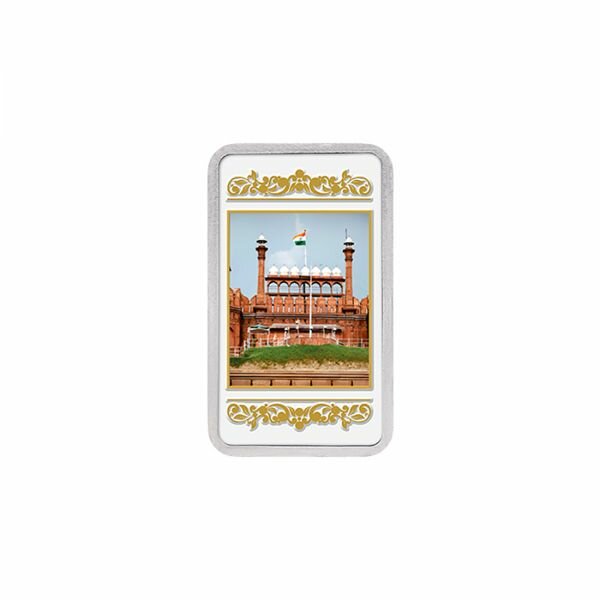 20g Silver Colour Bar (999.9) - Red Fort
